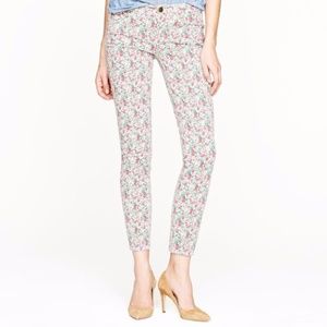 J. Crew Liberty of London print toothpick pant